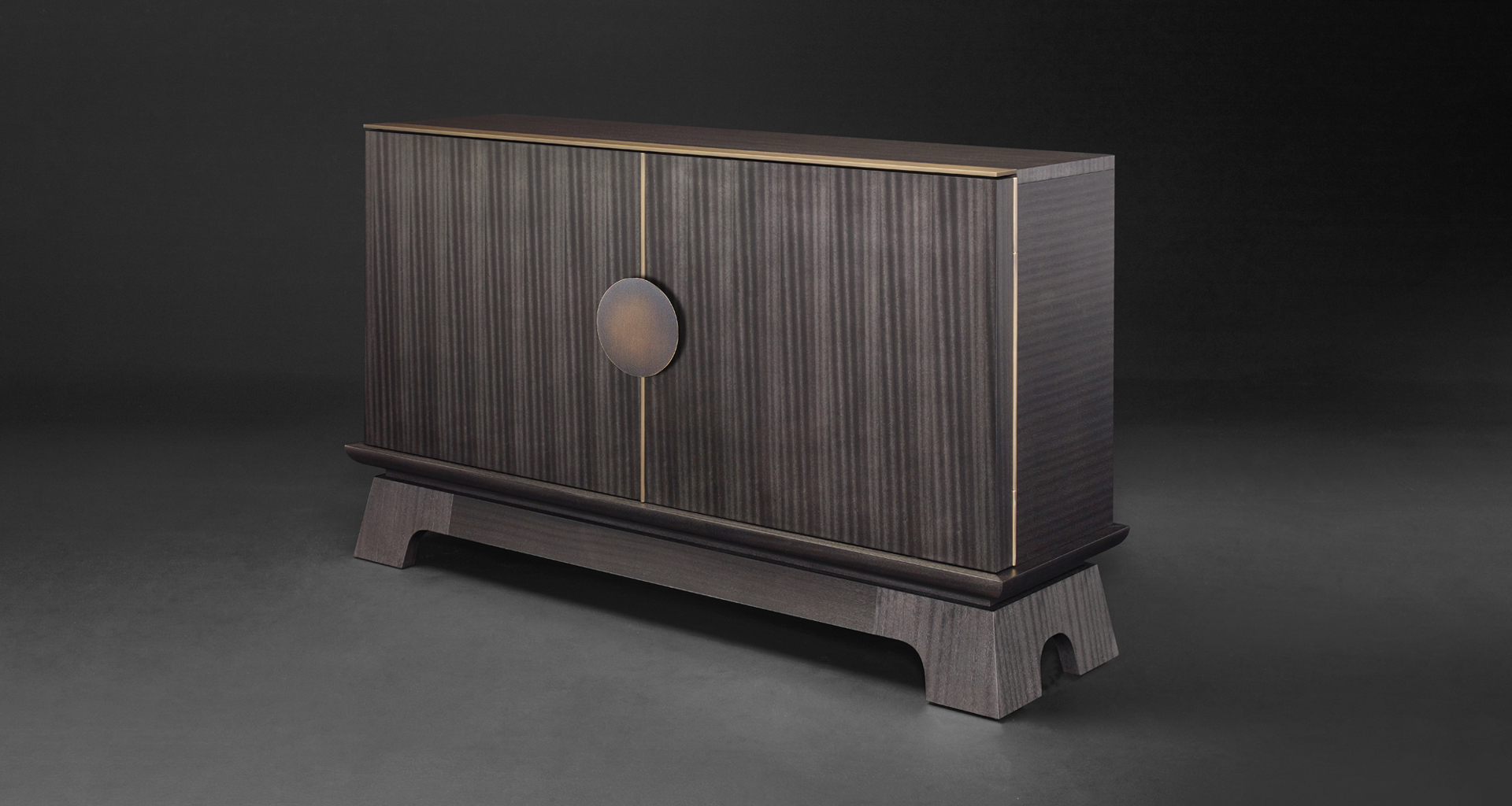 La Belle Aurore is a wooden cabnet with bronze details, from Promemoria's catalogue | Promemoria