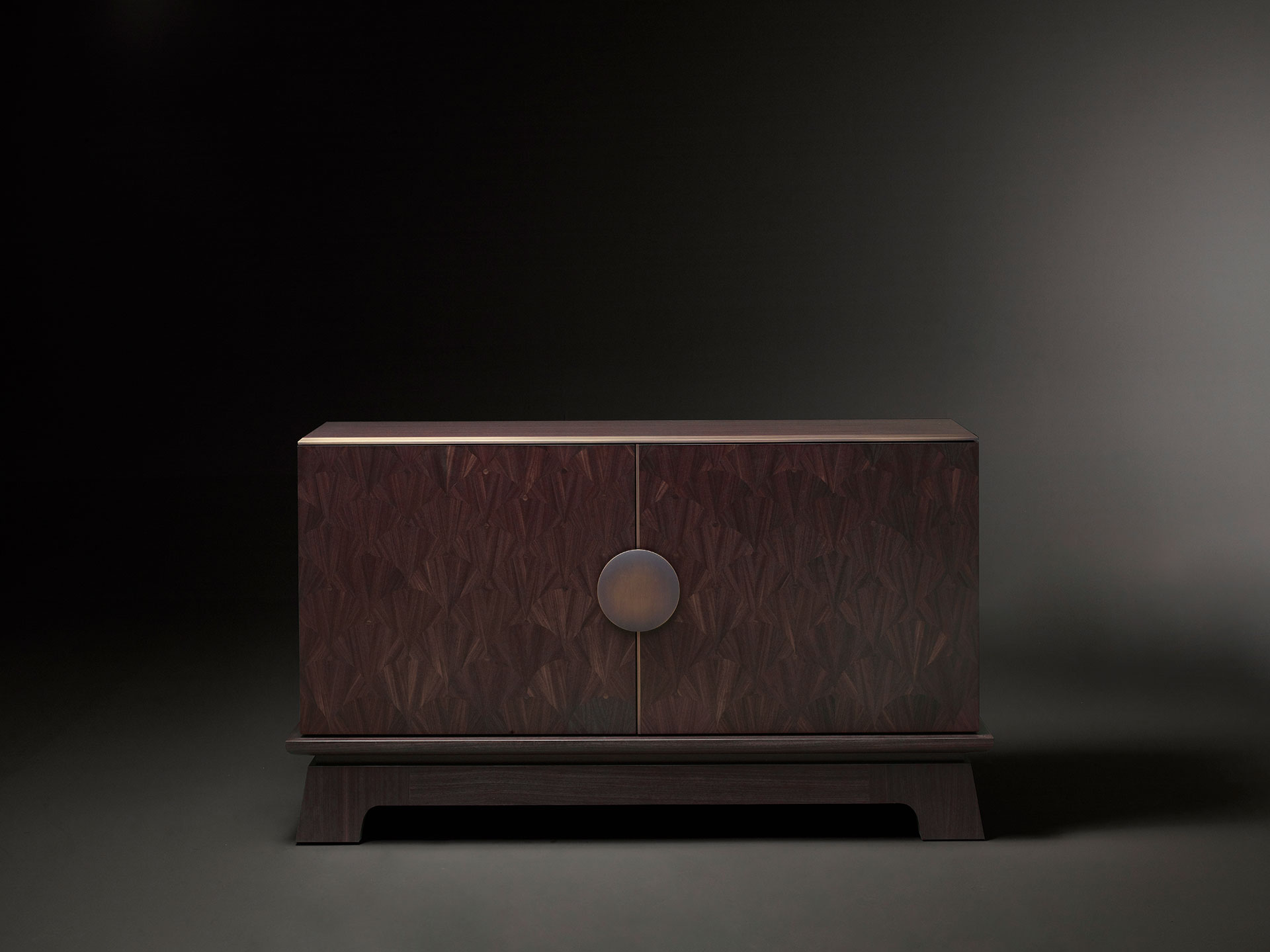 La Belle Aurore is a wooden cabinet with bronze details, from Promemoria's catalogue | Promemoria