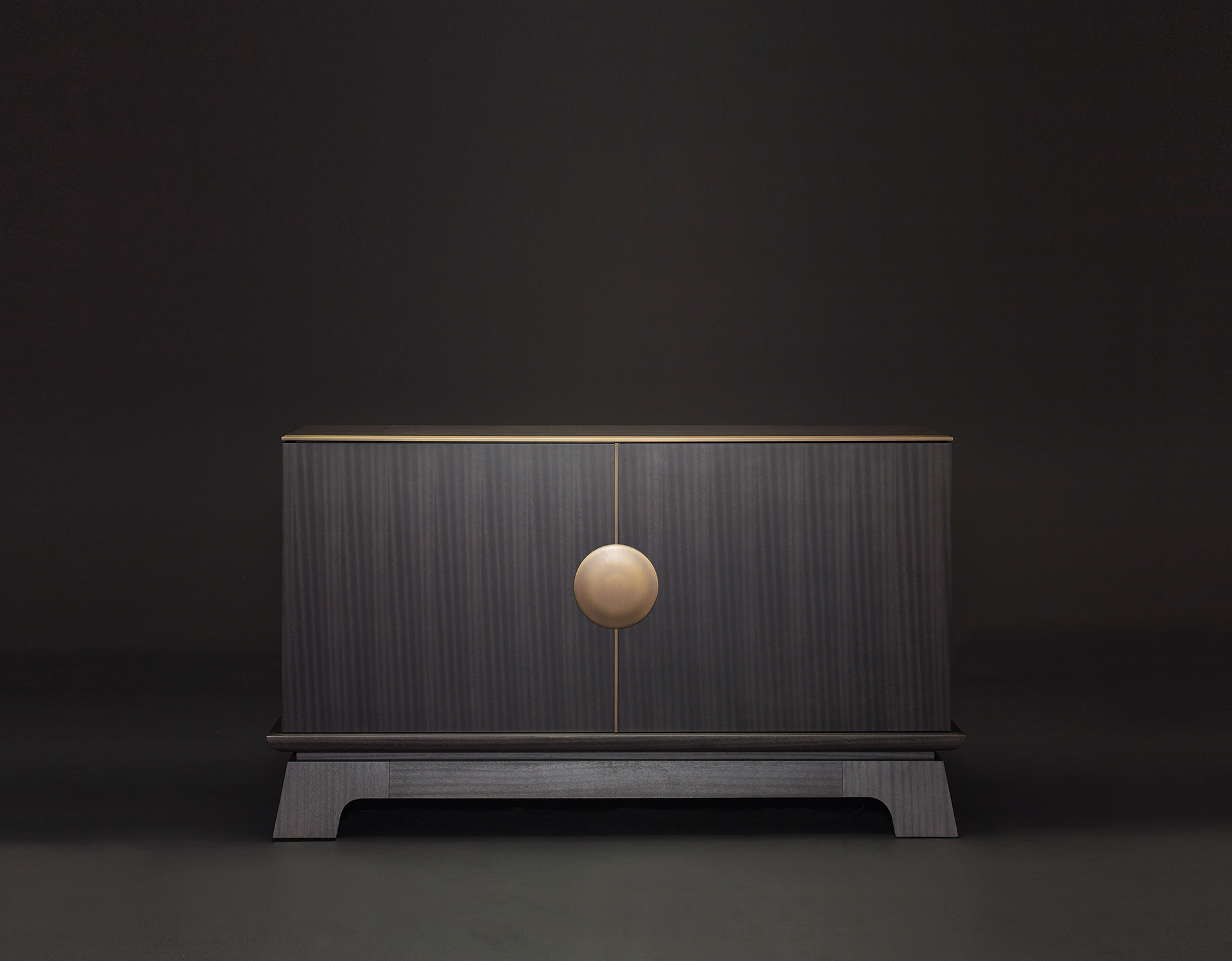 La Belle Aurore is a wooden cabinet with bronze details, from Promemoria's catalogue | Promemoria