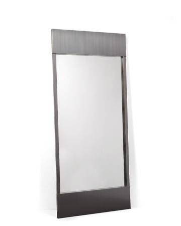 Euridice is a large wall mirror with an essential design and a bronze structure from the Promemoria's catalogue | Promemoria