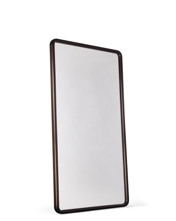 Ey-de-Net is a wall mirror with a wooden frame or completely covered in leather, that belongs to the Night Tales collection of Promemoria | Promemoria