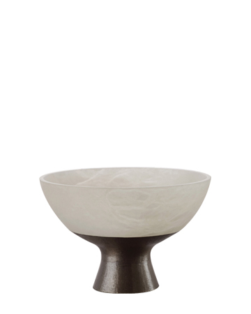 Coppetta is a bronze and alabaster vase, from Promemoria's catalogue | Promemoria