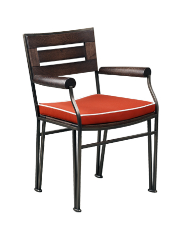 Cernobbio是一款铜质户外休闲椅和长椅，请参见Promemoria户外系列产品目录|Promemoria