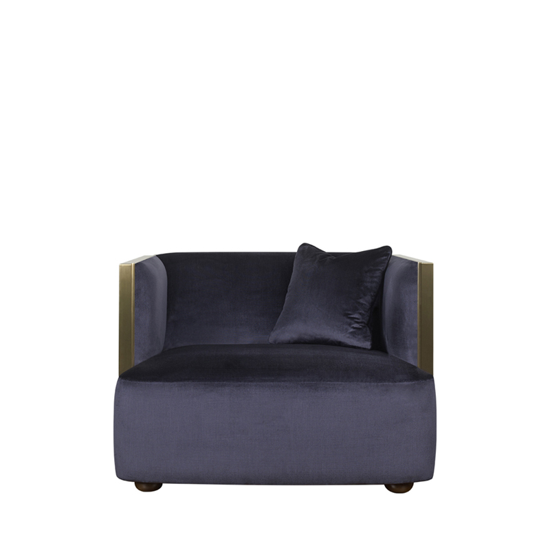 Boccaccio铜质扶手椅以织物包衬，请参见Promemoria产品目录|Promemoria