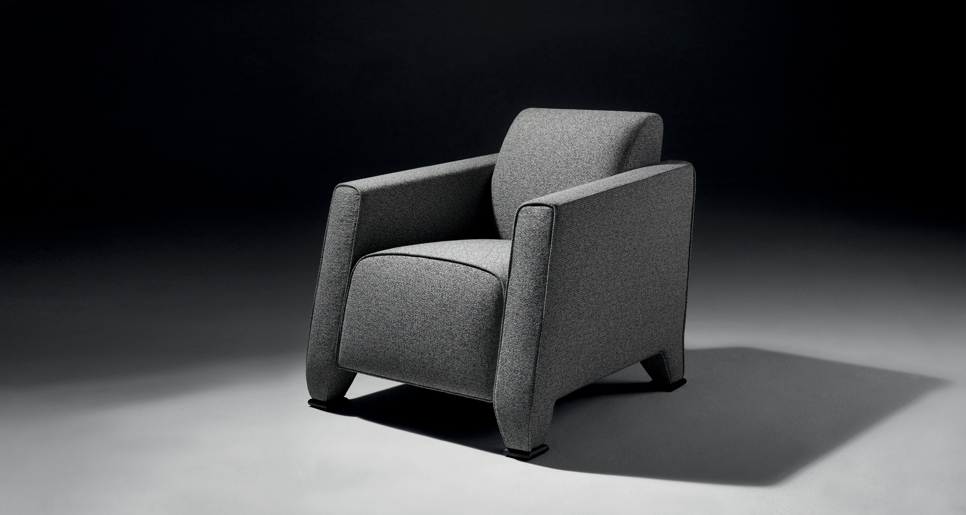 Dimensions of Martini Nini, an armchair with fabric or leather covering and seat cushions and bronze feet, from Promemoria's Indigo Tales collection | Promemoria