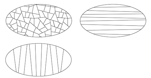 Dimensions of elliptical Bassano, a bronze coffee table, covered in leather or inlaid top, from Promemoria's catalogue | Promemoria