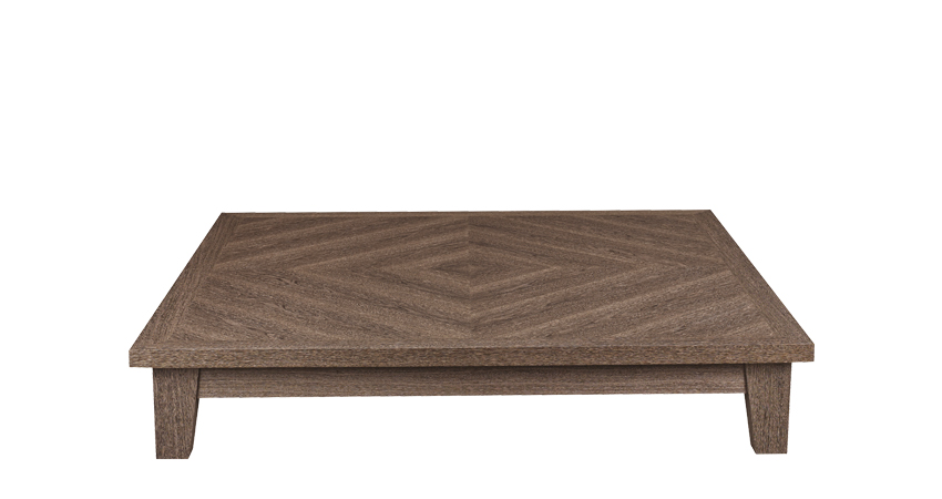 Eduardo is a square or rectangular wooden coffee table from Promemoria's catalogue | Promemoria