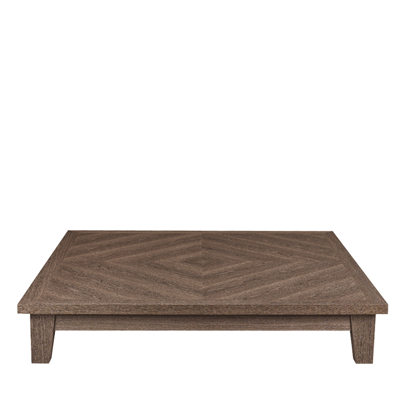 Eduardo正方形或长方形实木咖啡桌，请参见Promemoria产品目录 | Promemoria