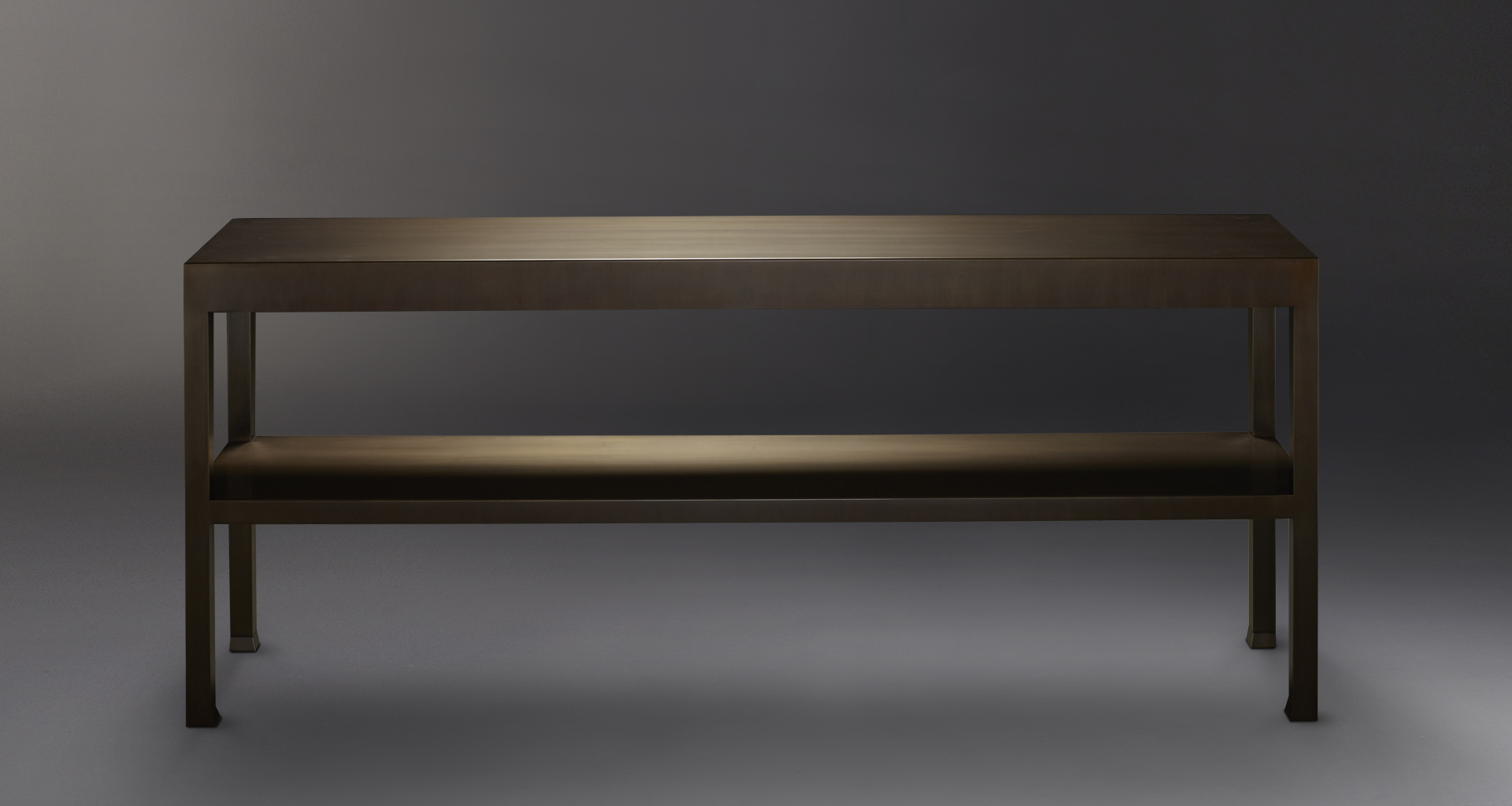 Gong is a bronze console from Promemoria's catalogue | Promemoria