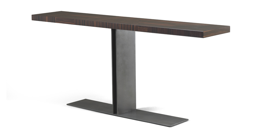 Manfred is a bronze console with inlaid wooden top, from Promemoria's Fairy Tales collection | Promemoria