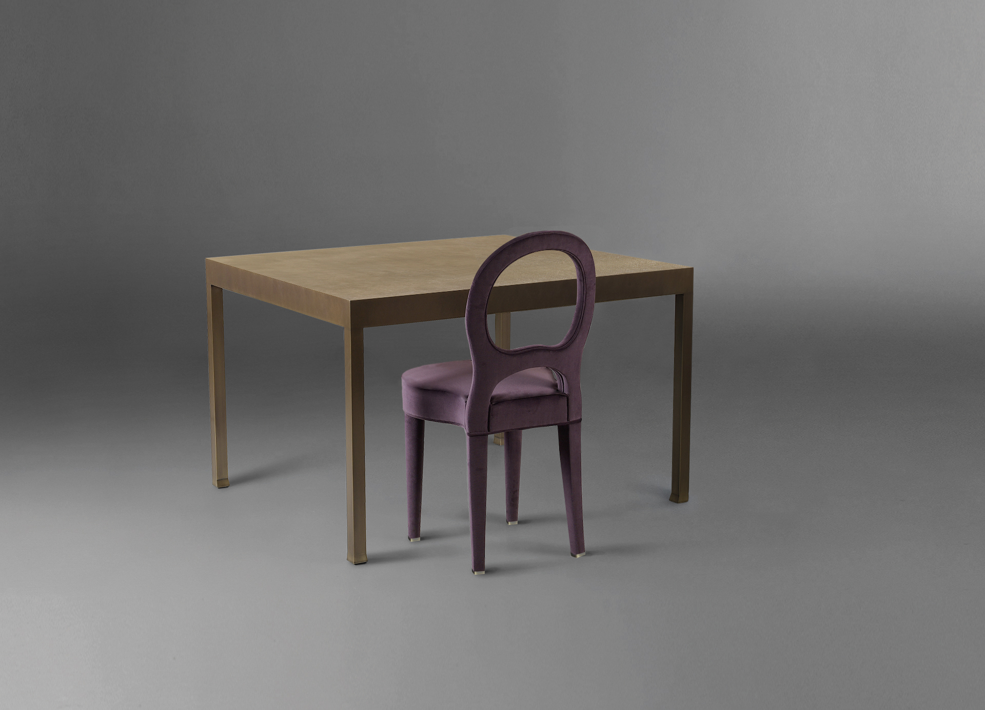 Gong is a bronze dining table, from Promemoria's catalogue | Promemoria