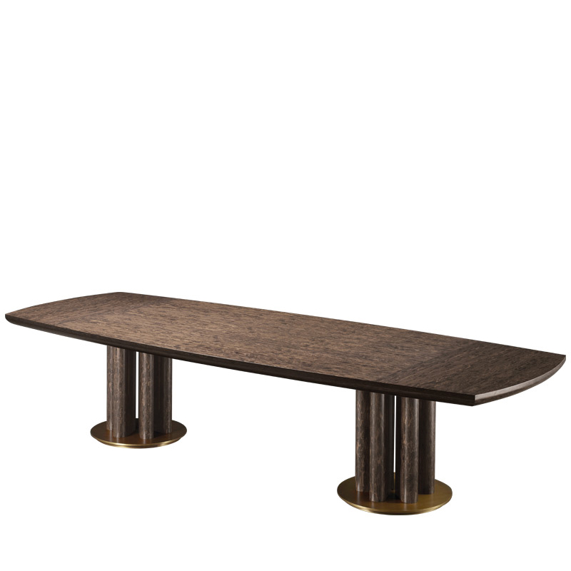Orazio是一款以青铜和实木制成的餐桌，属于Promemoria Amaranthine Tales系列 | Promemoria