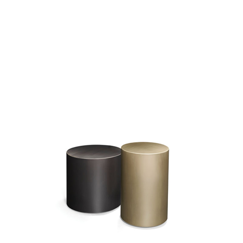 Edo is a bronze small table with wheels from Promemoria's catalogue | Promemoria